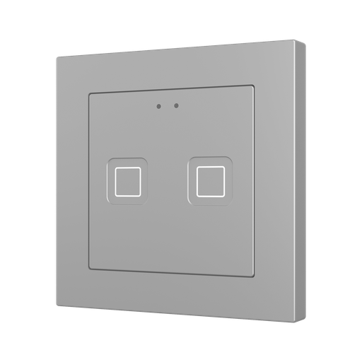[ZVIT55X2S] Tryckknapp Tecla55 X2 silver