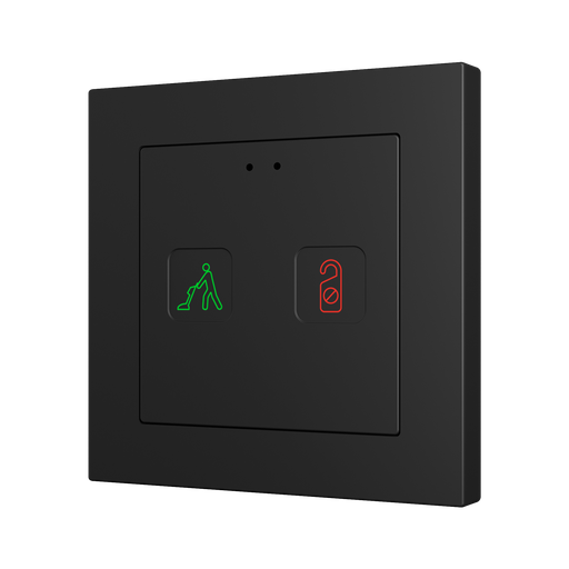 [ZVIT55X2SA] KNX Tryckknapp Tecla 55 X2, 2 knappar, DND/MUR, svart
