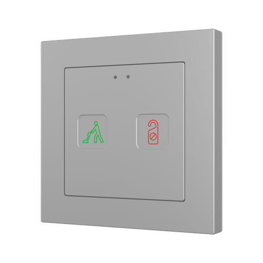 [ZVIT55X2SS] KNX Tryckknapp Tecla 55 X2, 2 knappar, DND/MUR, silver