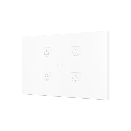[ZVITXLX4] KNX Tryckknapp Tecla XL X4, 4 knappar, design