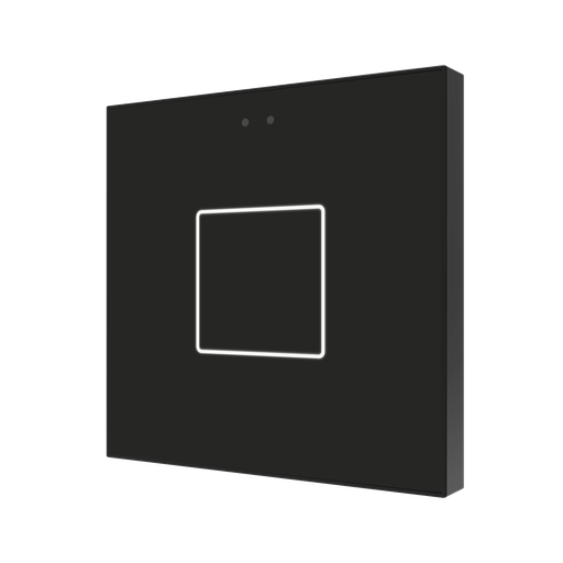 [ZVIF1V2A] Tryckknapp Flat X1 svart