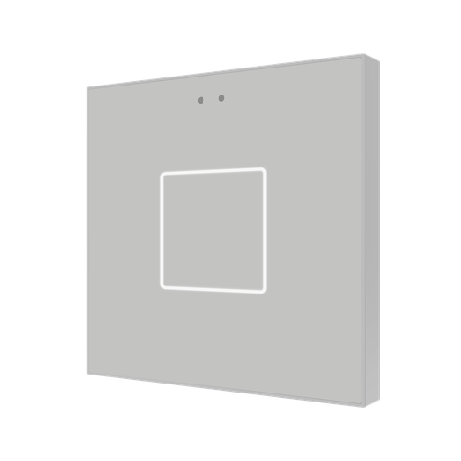[ZVIF1V2S] Tryckknapp Flat X1 silver