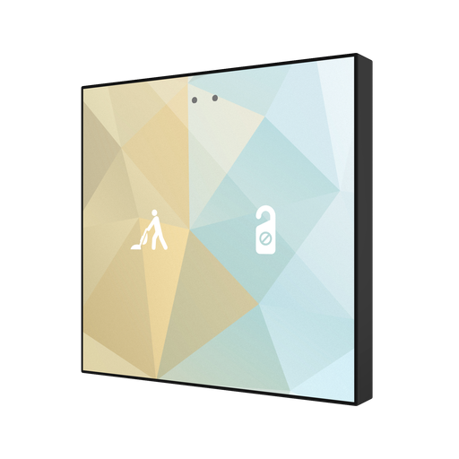 [ZVIF2V2] KNX Tryckknapp, Flat 2 v2, 2 knappar, design, Glas
