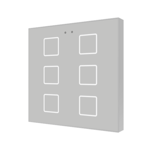 [ZVIF6V2S] Tryckknapp Flat X6 silver