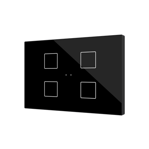 [ZVIFXLX4A] Tryckknapp Flat XL X4 svart