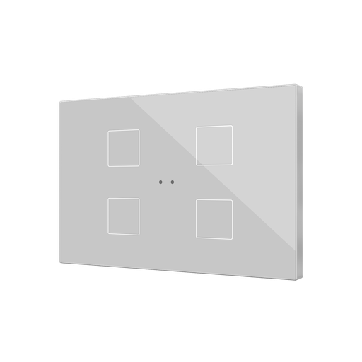 [ZVIFXLX4S] Tryckknapp Flat XL X4 silver