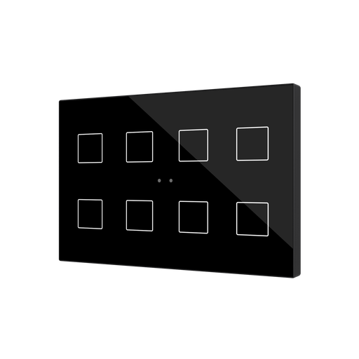 [ZVIFXLX8A] Tryckknapp Flat XL X8 svart