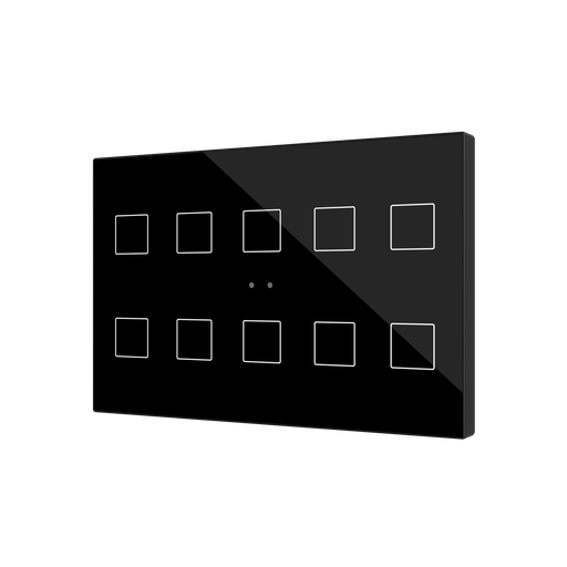 [ZVIFXLX10A] Tryckknapp Flat XL X10 svart