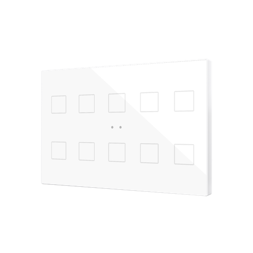 [ZVIFXLX10W] Tryckknapp Flat XL X10 vit