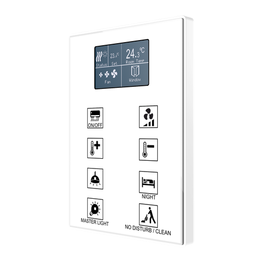[ZVI-TMDD-P] KNX Tryckknapp, TMDD-P, 8 knappar och display, design