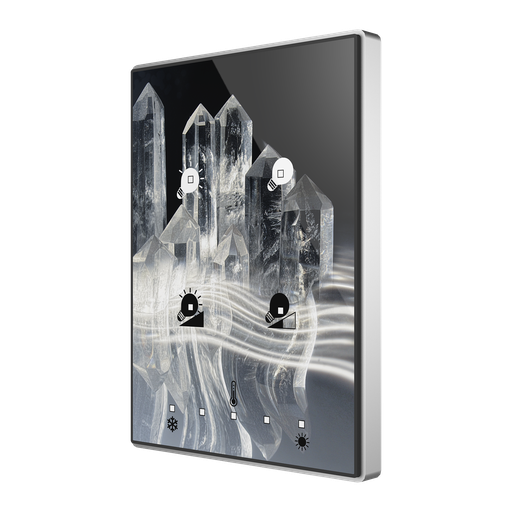 [ZVI-TMDP4] KNX Tryckknapp, TMDP4, 4 knappar, design, aluminium