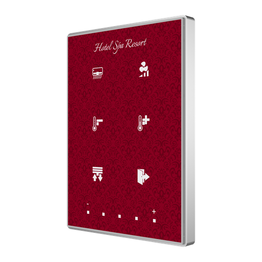 [ZVI-TMDP6] KNX Tryckknapp, TMDP6, 6 knappar, design, aluminium