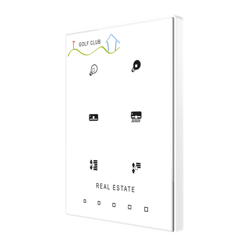 [ZVI-TMDP6-P] KNX Tryckknapp, TMDP6-P, 6 knappar, design