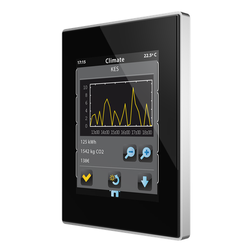 [ZVI-Z41LIT-A] KNX Touchpanel, Z41 Lite, 4,1", alu/svart