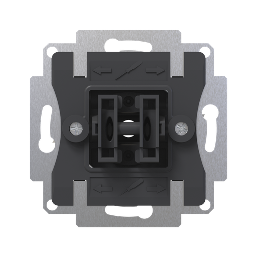 [8300036] ZS55. Dubbel tryckknappsbrytarinsats 10 A / 250 V ~ (utan lock 8300019xx)