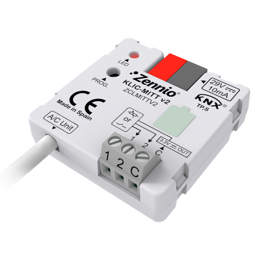 [ZCLMITTV2] KNX Gränssnitt klimataggregat, KLIC-MITT-v2, Mitsubish