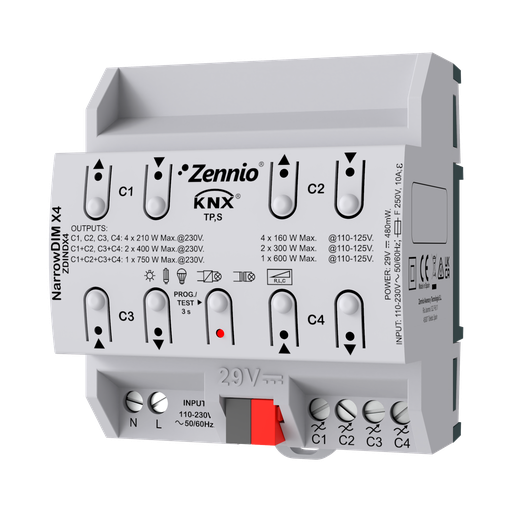 [ZDINDX4] Universaldimmer 4x210W