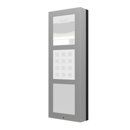 [ZVP-CB3M] GetFace IP, Ram, på vägg, 3 moduler, silver