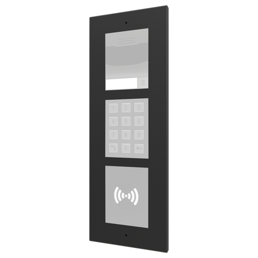 [ZVPFFRA3B] GetFace IP, Ram, infälld, 3 moduler, svart