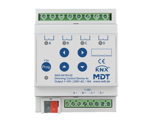 [AKD-0410V.02] Dimmeraktor 4x1-10V RGBW 