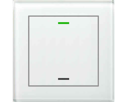 [BE-GTL1TW.01] T-knapp Glas II Lite 1k TS Vit