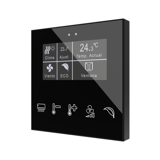 [ZVI-FD] KNX Tryckknapp, Flat, Display, design, Glas