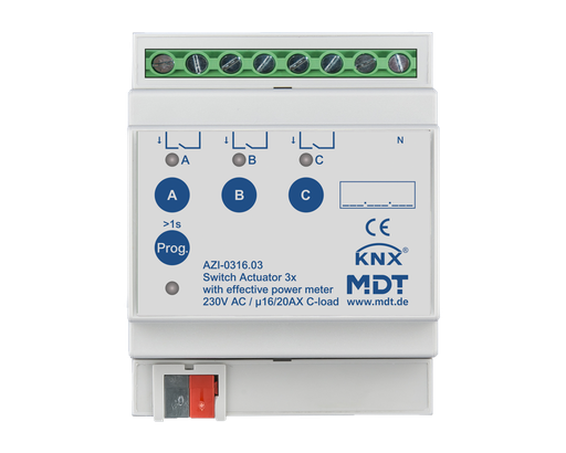 [AZI-0316.03] Brytaktor 3X16A 230V effektmät
