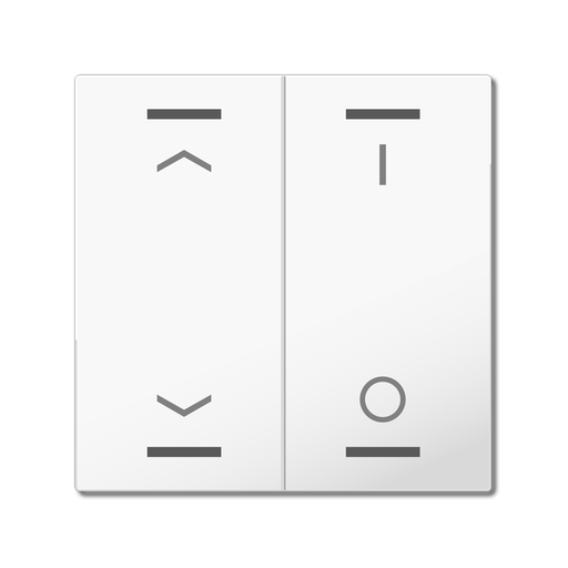 [BE-TAL55W202.C1] MDT Rocker for the KNX Push Button Light 55 2 gang, white glossy finish, blinds and switch