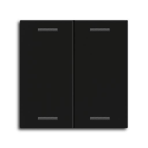 [BE-TAL55W206.01] MDT Rocker for the KNX Push Button Light 55 2 gang, Black matt, neutral