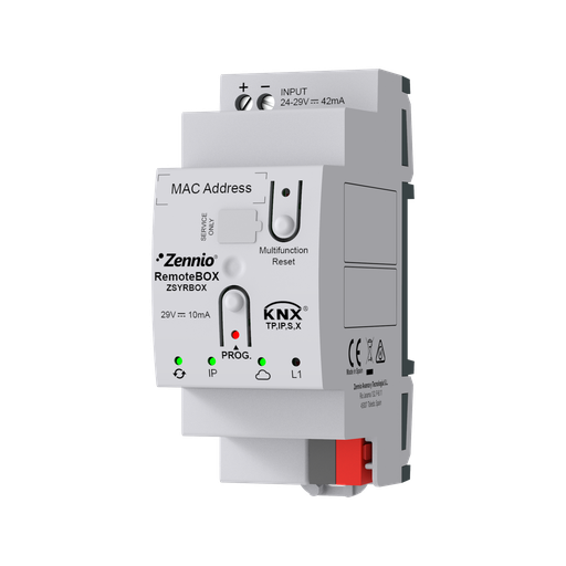 [ZSYRBOX] Zennio RemoteBOX, Fjärrstyrning av KNX-anläggningen, Licens för synkning till smartphone ingår